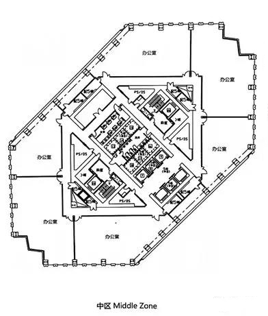 中银大厦中区户型图